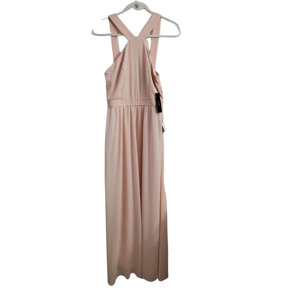 Lulu's Pink Halter Maxi Dress for Weddings - Picture 2 of 13